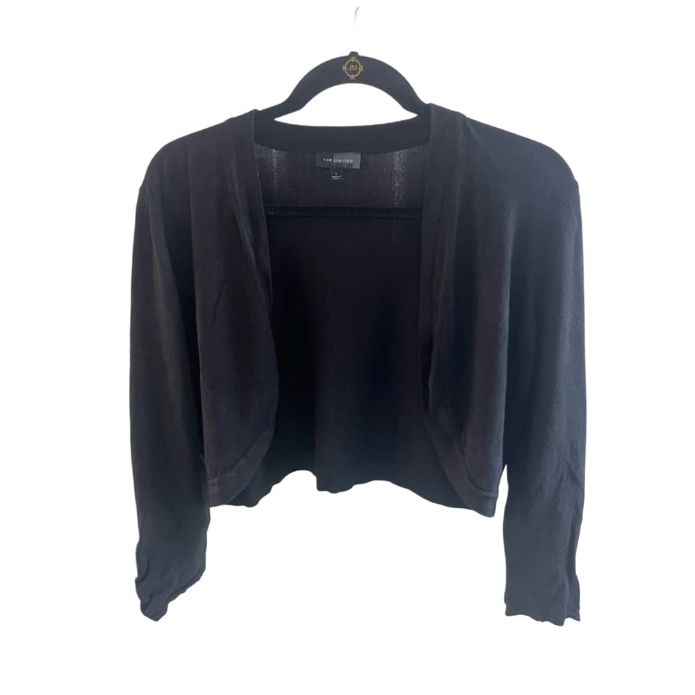 The Limited | Black shrug/short open cardigan | size L